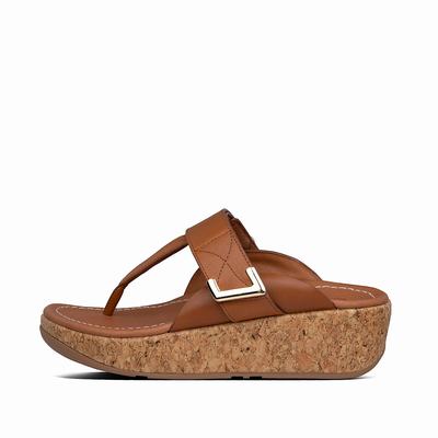 Fitflop Remi Adjustable Leather - Sandalen Damen - HellBraun (HJA328579)